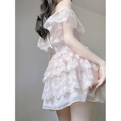 Dreamy Pastel Pink Fairy Princess Dress