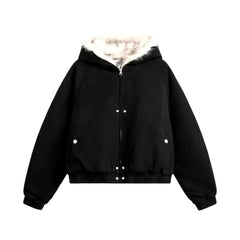 Extra-large stylish men's denim bomber jacket