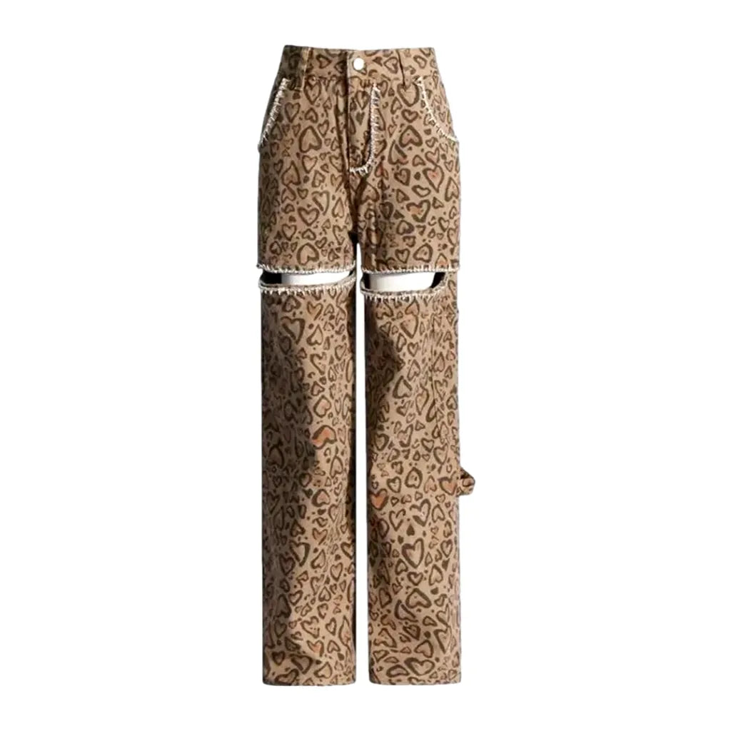 Fashionable high rise jeans for women