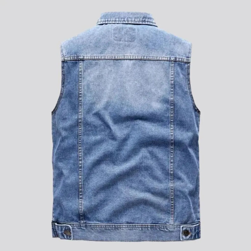 Regular men's jean vest – Clioce