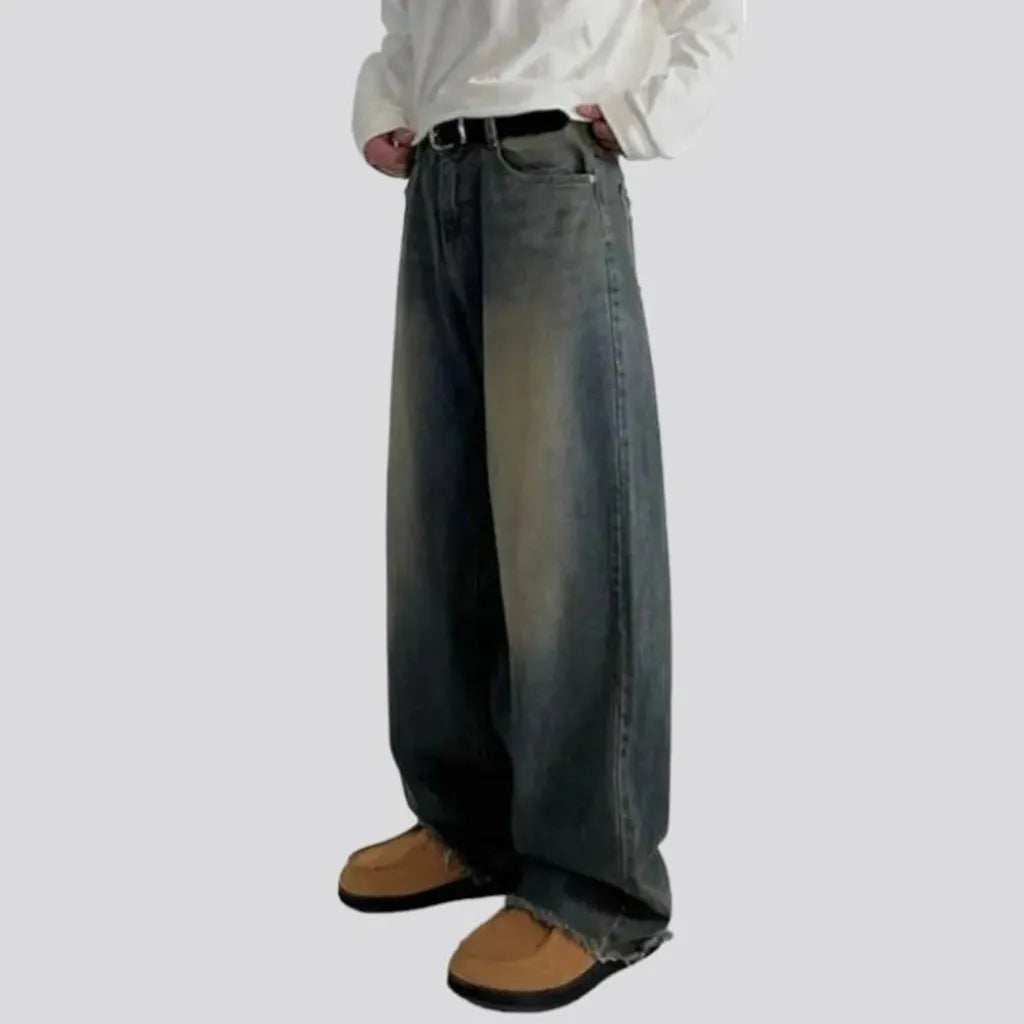 Vintage men's yellow-cast jeans