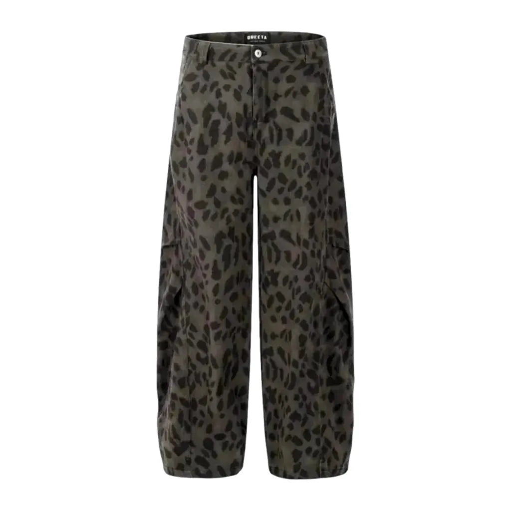 Colorful fashion street style men's denim pants