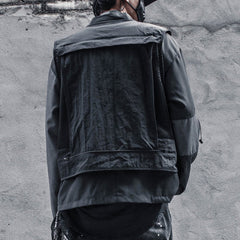 Ninja Combat Multi-pocket Mesh Vest Jacket