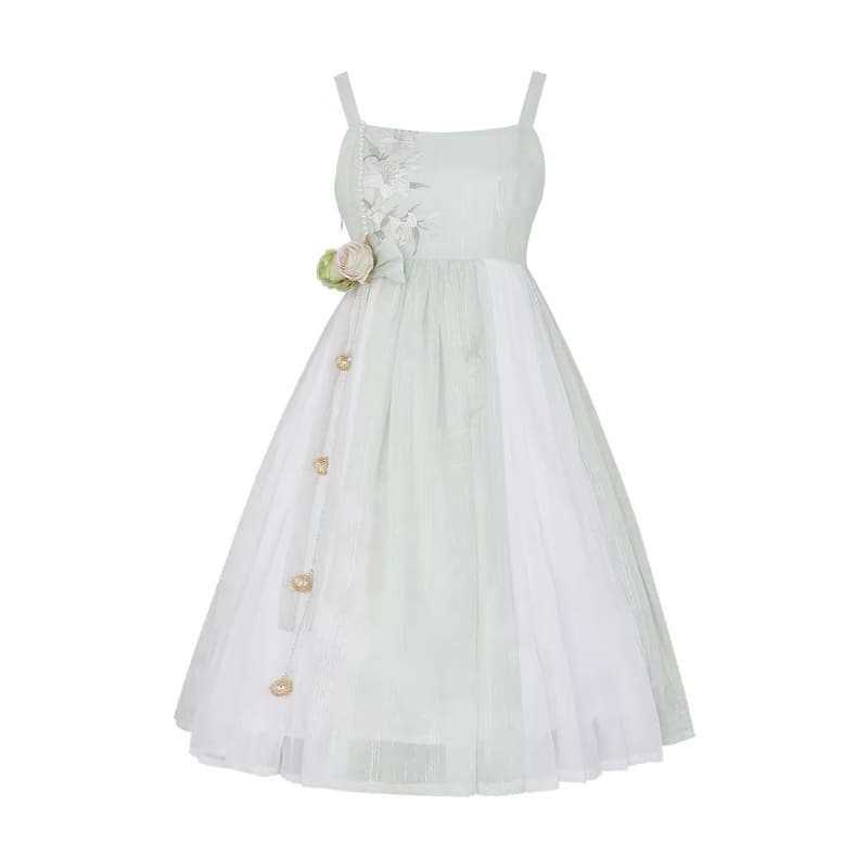 Elegant Floral Cheongsam Dress