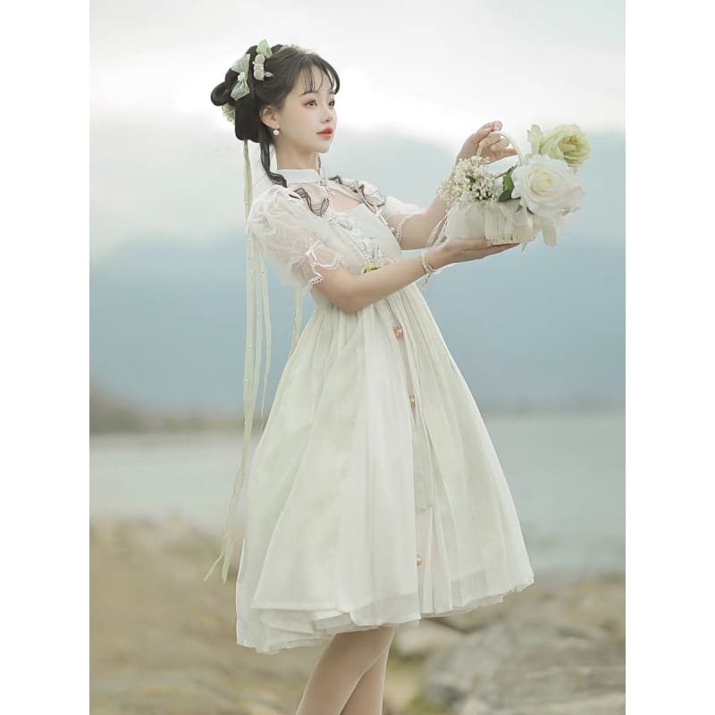 Elegant Floral Cheongsam Dress