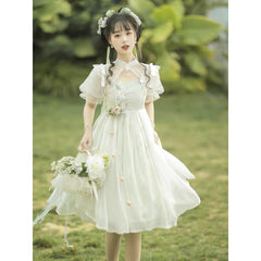 Elegant Floral Cheongsam Dress
