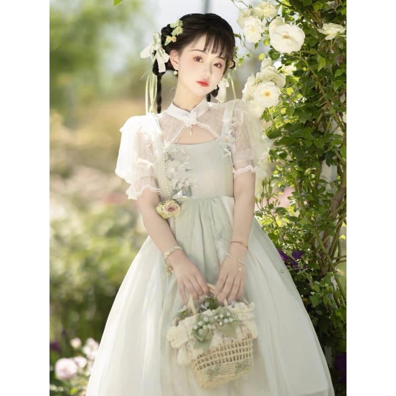 Elegant Floral Cheongsam Dress