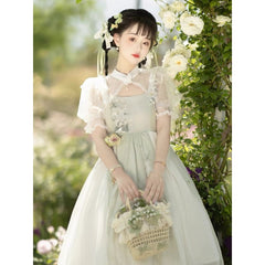 Elegant Floral Cheongsam Dress