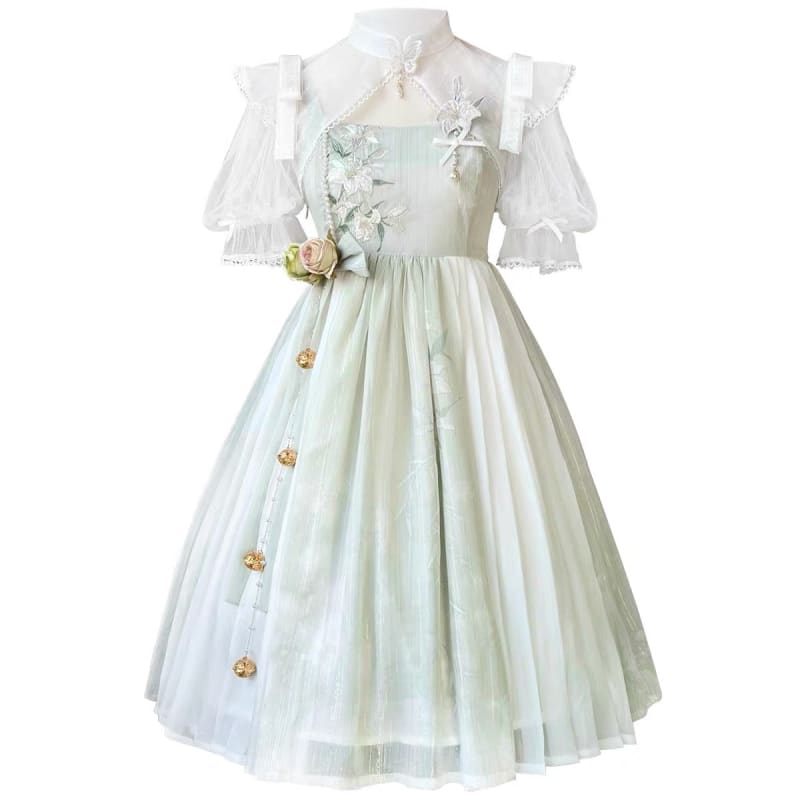 Elegant Floral Cheongsam Dress