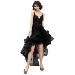 Elegant V-Neck Beads Long Evening Dresses Party Tulle Prom Gowns