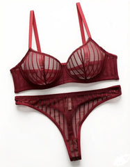 stripes Style Lace lingerie