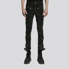 Fashionable mid-rise vintage men's jeans
