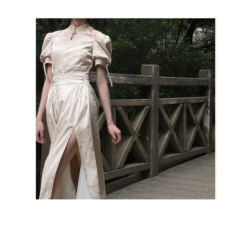 Fashionable Qipao Elegant Long Dress