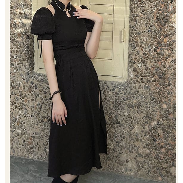 Fashionable Qipao Elegant Long Dress