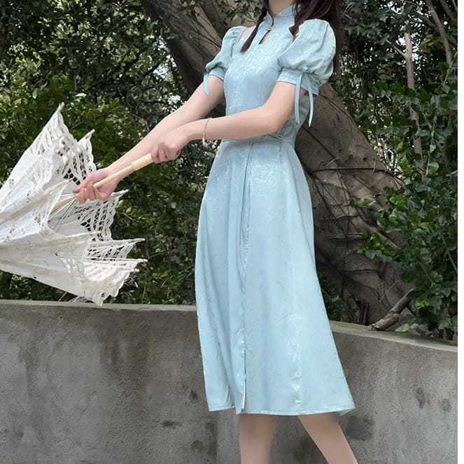 Fashionable Qipao Elegant Long Dress