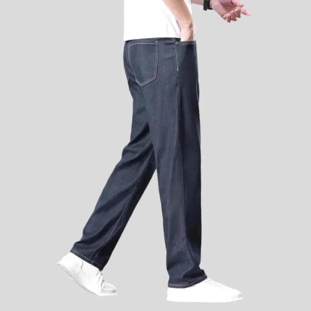 Light-wash stonewashed jeans for men