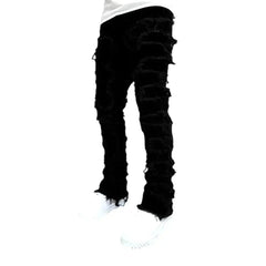 Floor-length street jeans for men