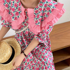 Garden Collar Floral Dress