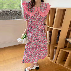 Garden Collar Floral Dress