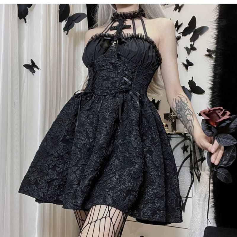 Gothic Black Cross Dress