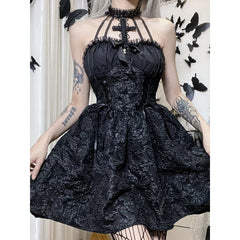Gothic Black Cross Dress