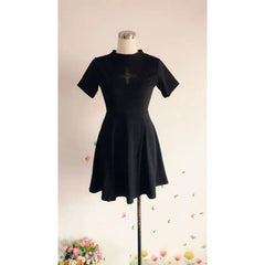 Gothic Hollow Out Inverted Cross Dress