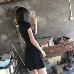 Gothic Hollow Out Inverted Cross Dress