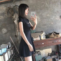 Gothic Hollow Out Inverted Cross Dress