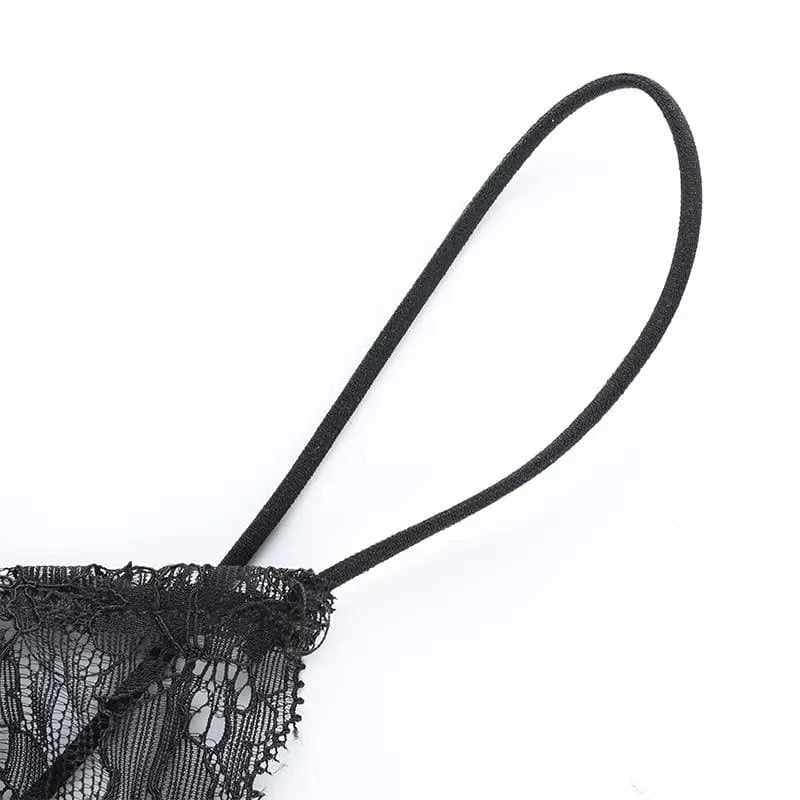 Gothic Lace and Satin Mini Dress