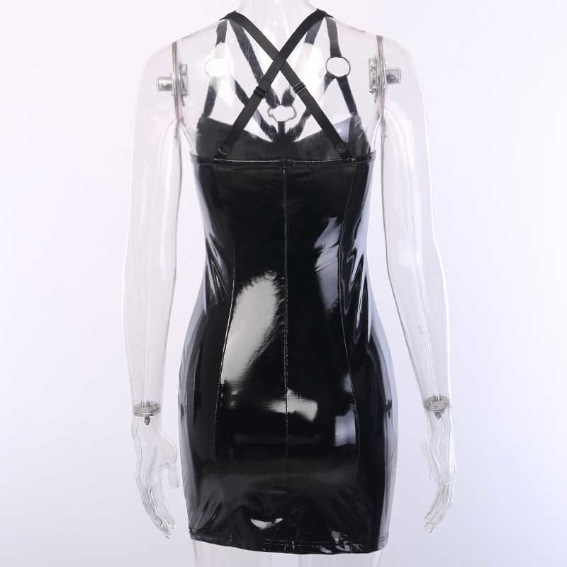 Grunge Dark Slim Gothic Cross Dress EE0915