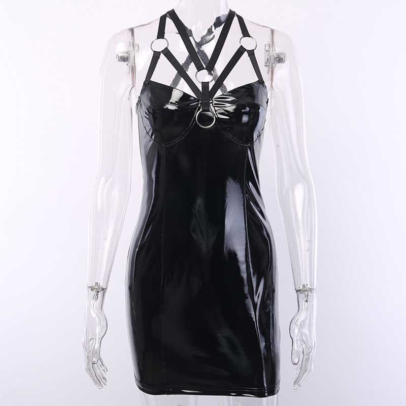 Grunge Dark Slim Gothic Cross Dress EE0915