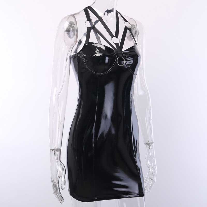 Grunge Dark Slim Gothic Cross Dress EE0915