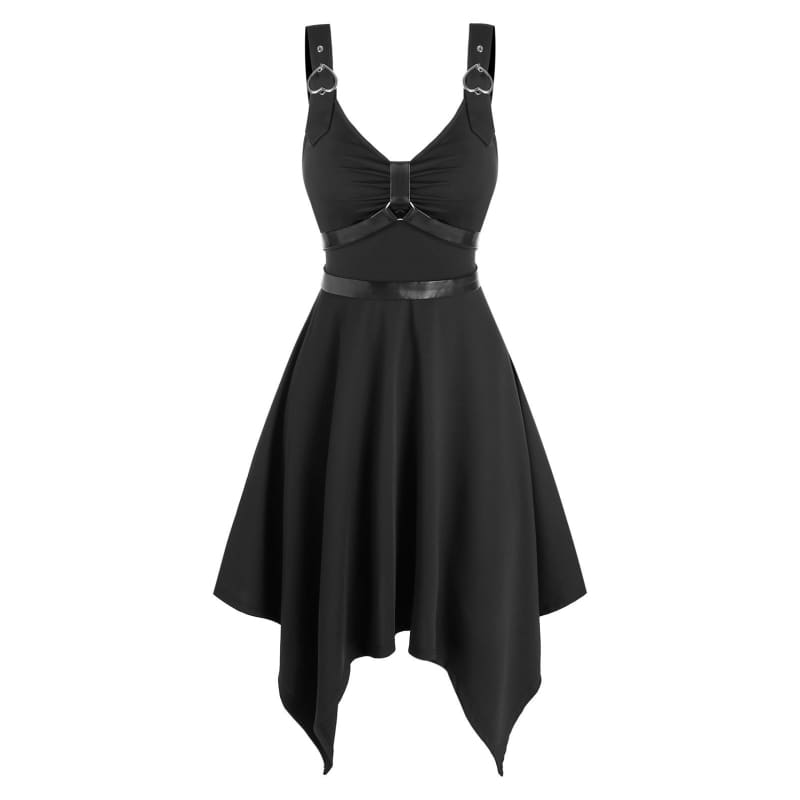 Halloween Gothic High Waist Cami Lace Dress