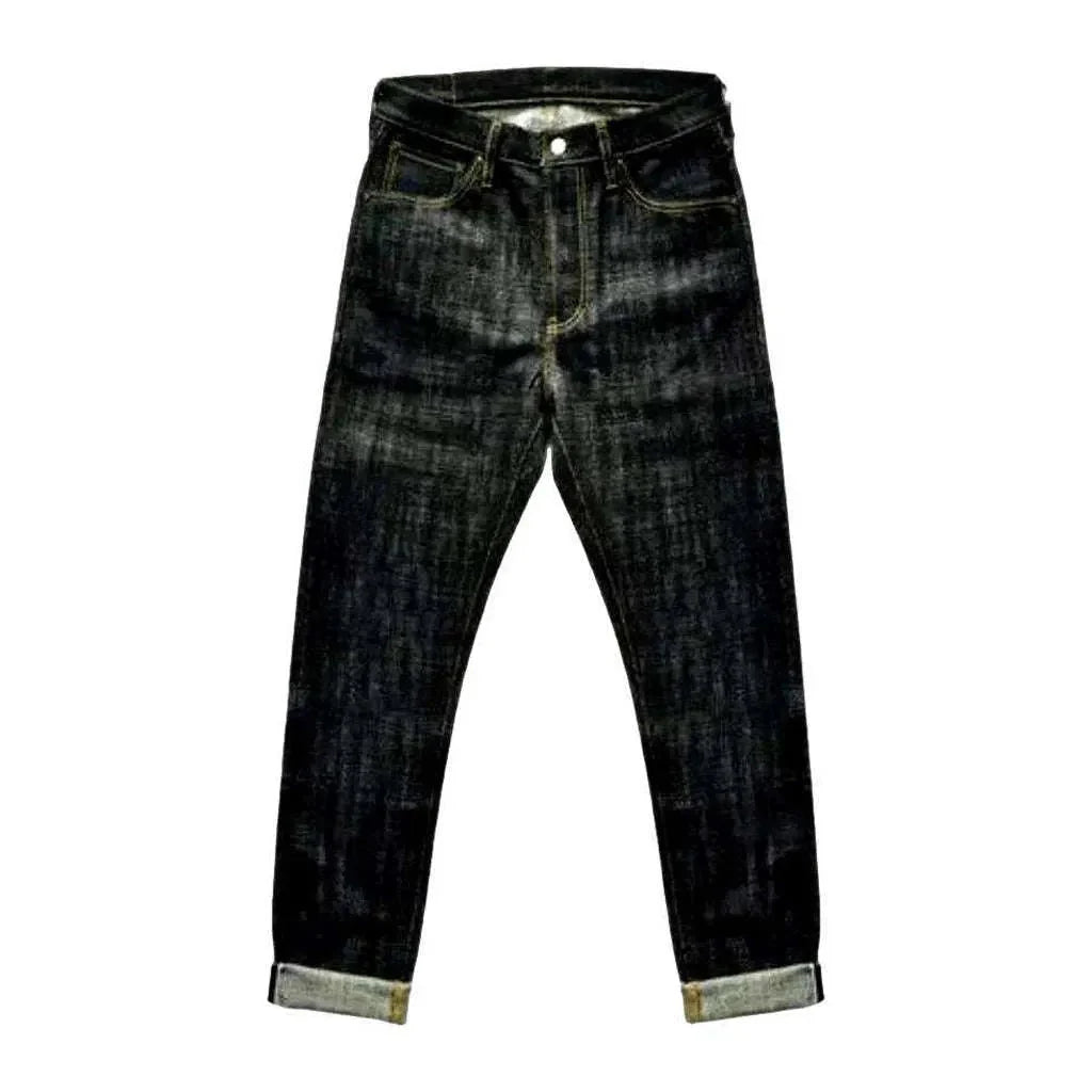 High-waist 16.5oz selvedge jeans for men