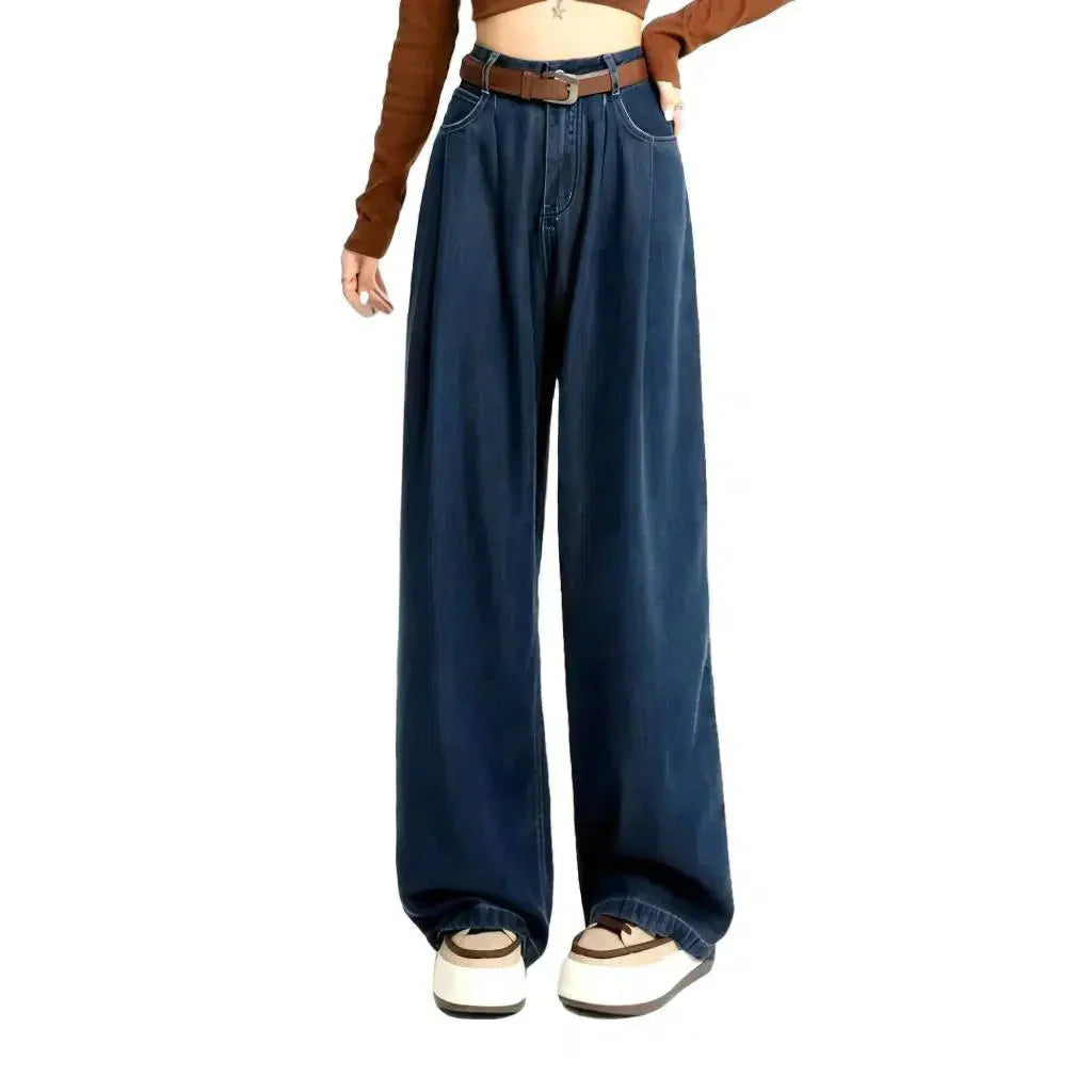 High-waist insulated jeans for women