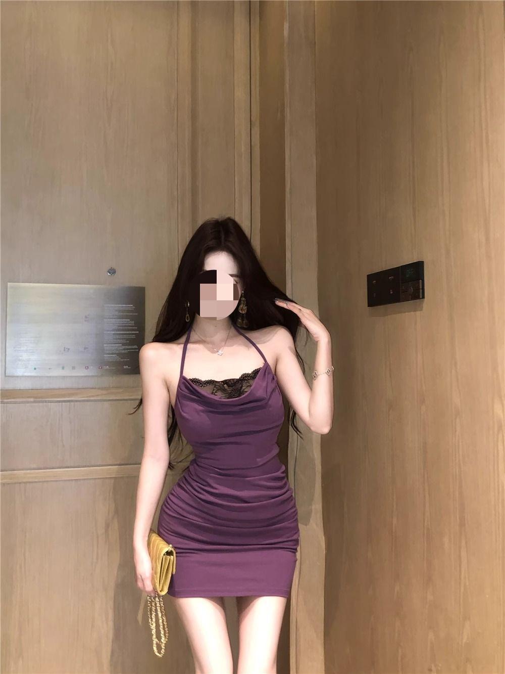 Gothic Lace Patchwork Spaghetti Strap Bodycon Mini Dress