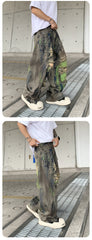 Stitched self-edge jeans for men