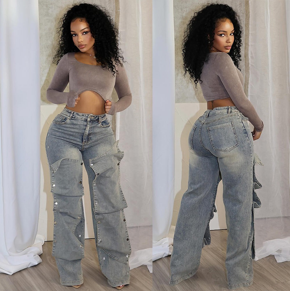 Straight-Leg High-Rise Jeans