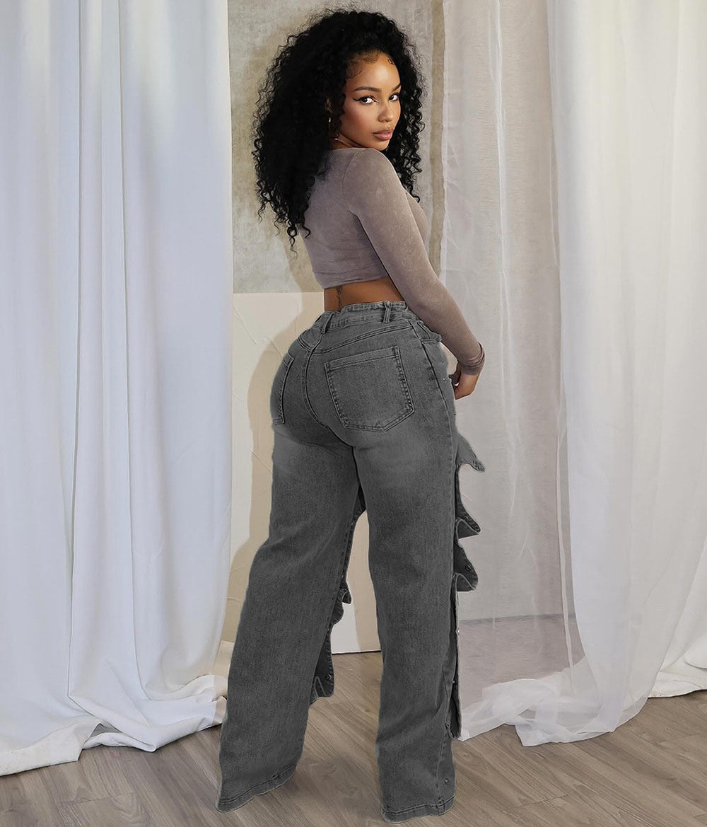 Straight-Leg High-Rise Jeans