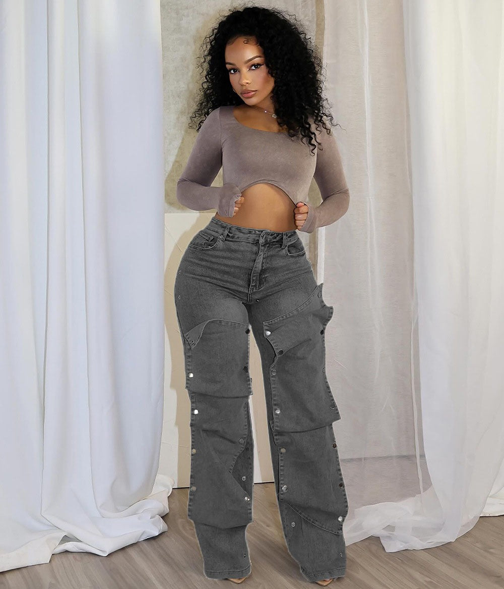 Straight-Leg High-Rise Jeans
