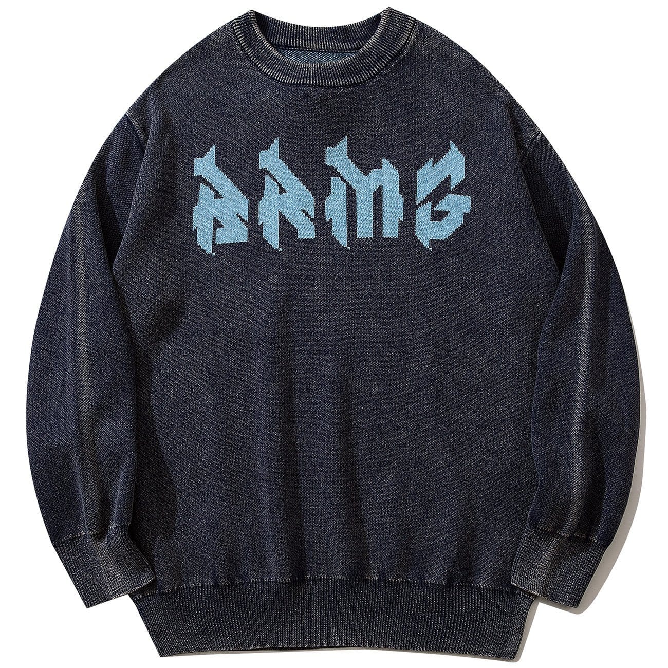 Mechanical Print Washed Sweatshirt