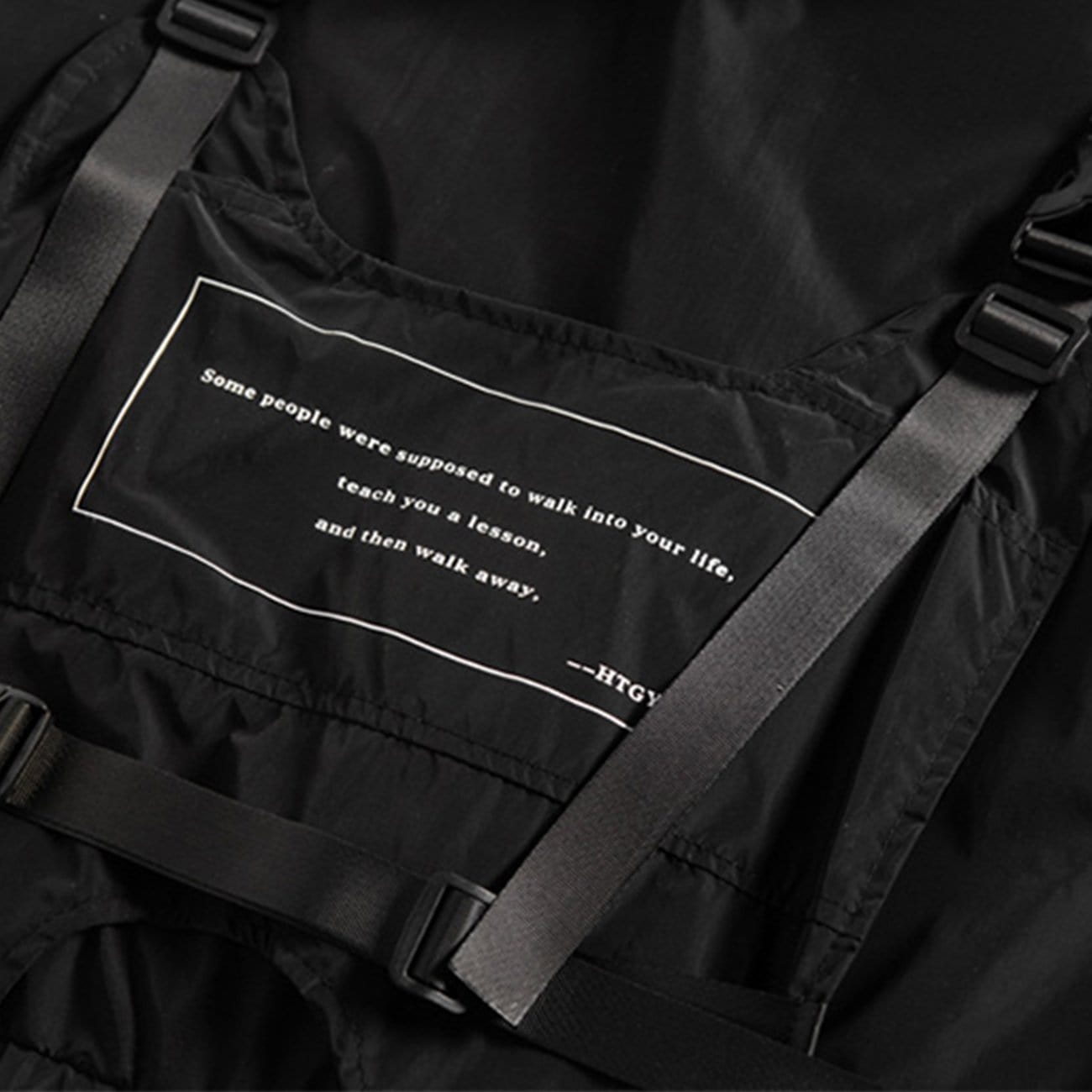 Dark Combat Multi Pockets Hooded Vest Jacket