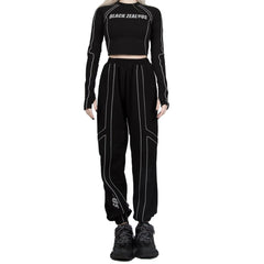 Reflective Letters Pants