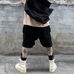 Dark Drawstring Shorts