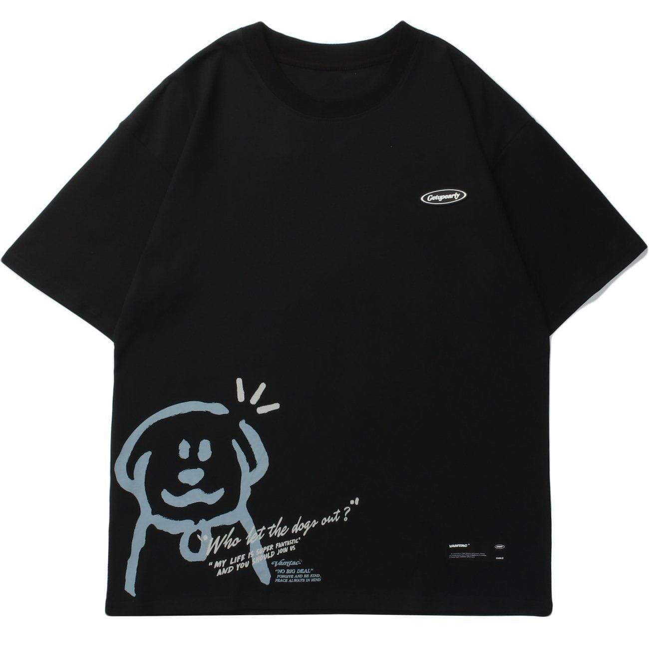 Funny Cartoon Dogs Graphic Tee