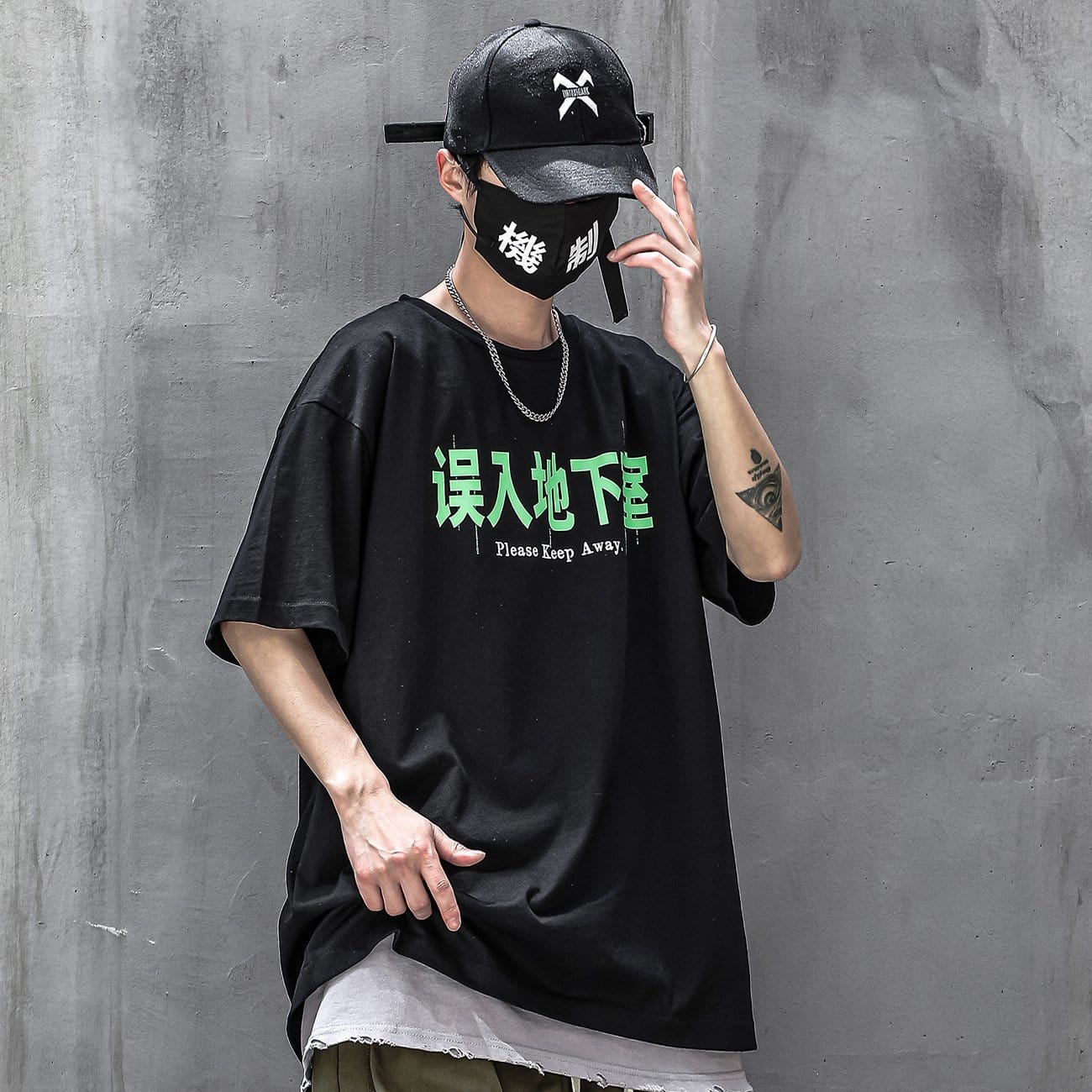 Glowing Letter Print Tee