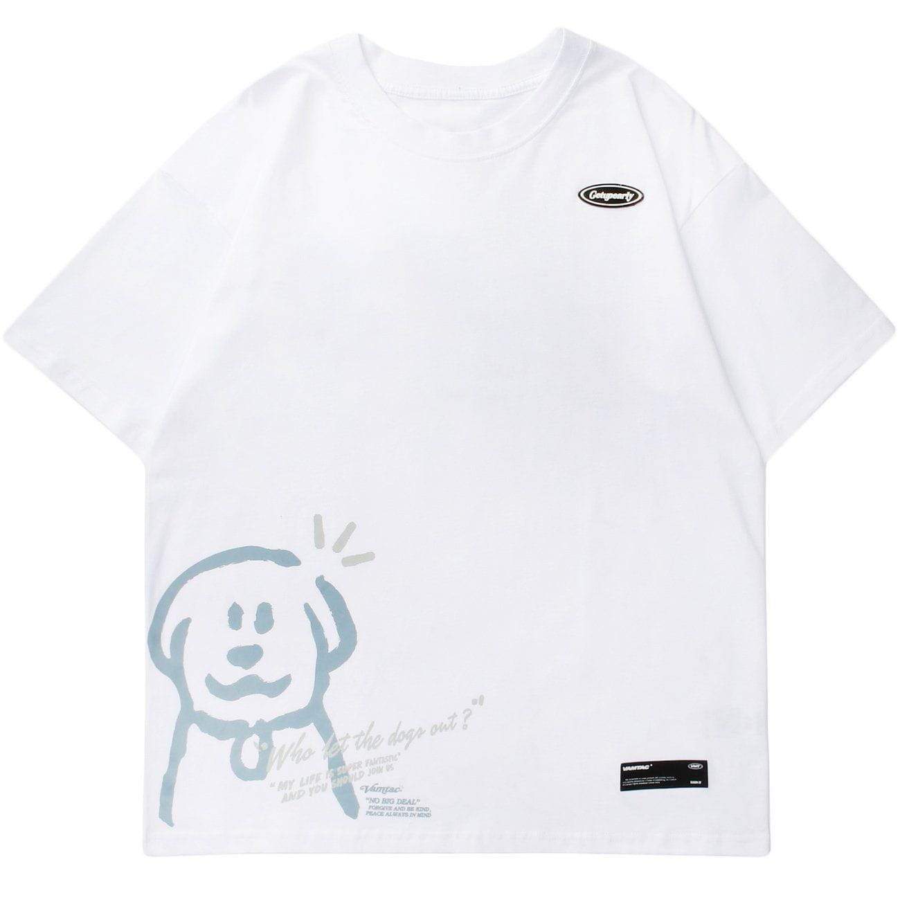 Funny Cartoon Dogs Graphic Tee
