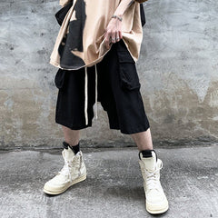 Dark Drawstring Shorts