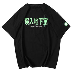 Glowing Letter Print Tee