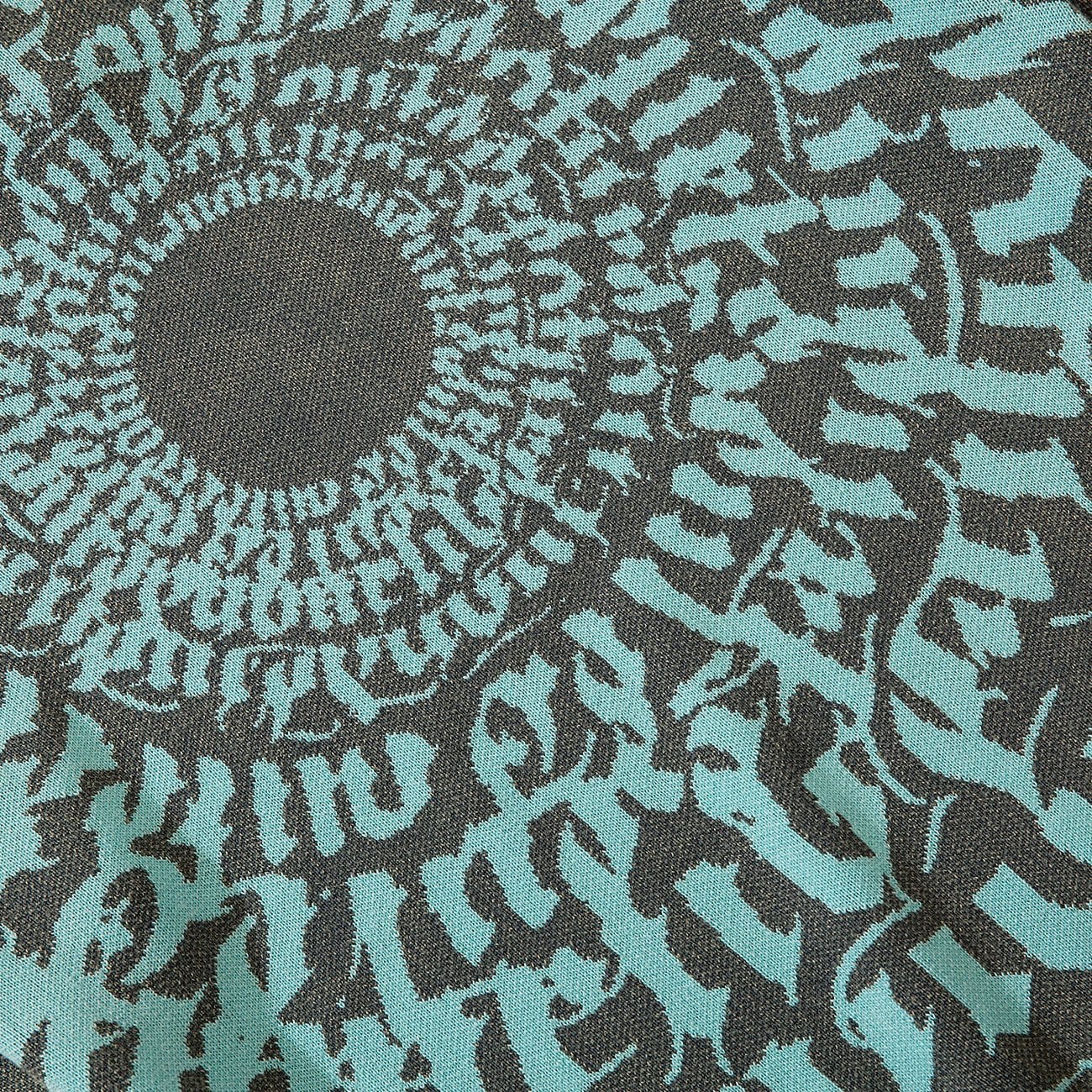Dark Letter Circle Print Washed Sweatshirt